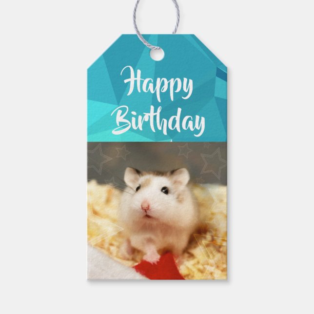 Étiquettes-cadeau Hammyville - Cute Hamster (Devant)