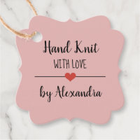 Hand Knit avec amour écriture blanche