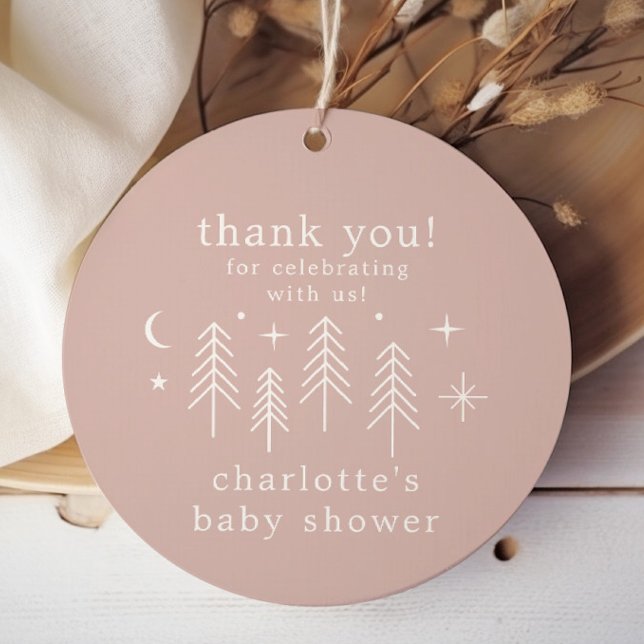 Étiquettes Cadeau Happy Camper Merci (Créateur téléchargé)