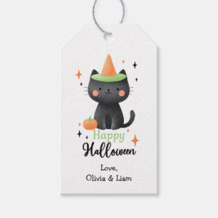 Étiquettes-cadeau Happy Halloween Chat Tags cadeaux personnalisés