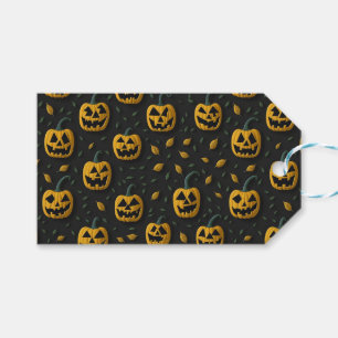 Étiquettes-cadeau Happy halloween citrouille éffrayant dessin animé 