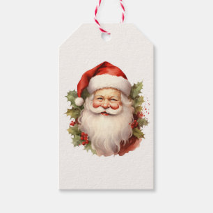 Étiquettes-cadeau Happy Père Noël Vintage Tags cadeaux