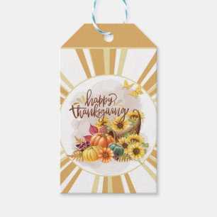 Étiquettes-cadeau Happy Thanksgiving