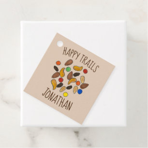 Étiquettes Cadeau Happy Trails Camping Trail Mix Goodbye Retirement