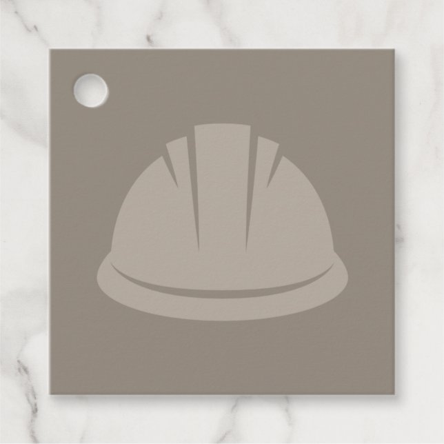 Étiquettes Cadeau Hard Hat Construction Hat (Devant)