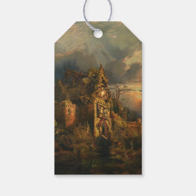 Étiquettes-cadeau Haunted House (par Thomas Moran) (Devant)