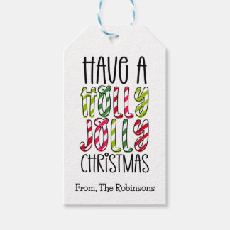 Étiquettes-cadeau Have A Holly Jolly