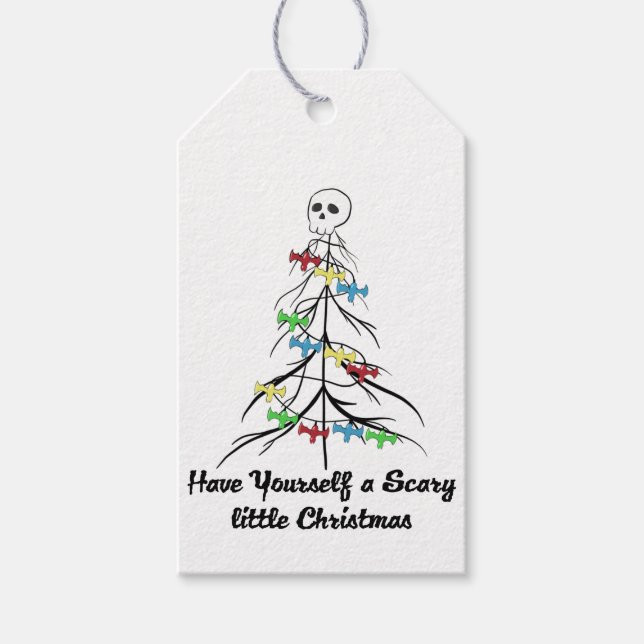 Étiquettes-cadeau Have yourself a scary little christmas ! (Devant)