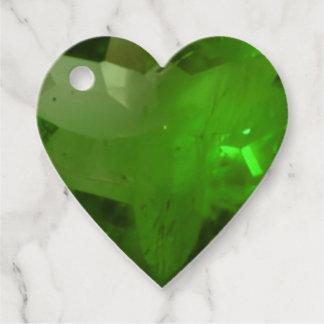Étiquettes Cadeau Heart‑Shaped Emerald