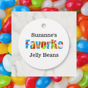 Étiquettes Cadeau Her Favorite Jelly Beans   Shower Favor Tag