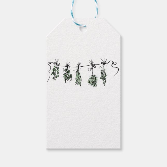 Étiquettes-cadeau Herbes du jardin (Devant)
