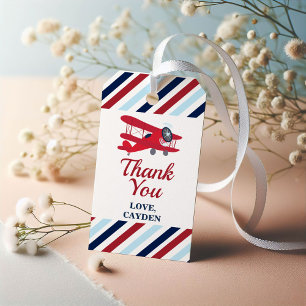 Étiquettes-cadeau Heure Vol avion Anniversaire