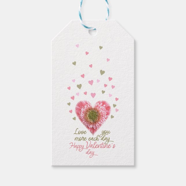 Étiquettes-cadeau Heureuse Sainte-Valentin (Devant)