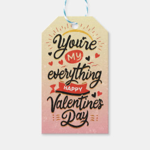 Étiquettes-cadeau Heureuse Sainte-Valentin