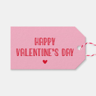 Étiquettes-cadeau HEUREUSE SAINTE-VALENTIN ! Amis de la typographie
