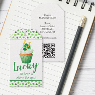 Étiquettes-cadeau Heureux d'avoir un client comme vous St Patrick Da