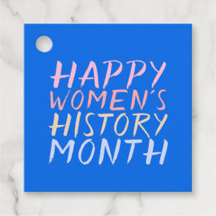 ÉTIQUETTES CADEAU HEUREUX MOIS D'HISTOIRE DES FEMMES