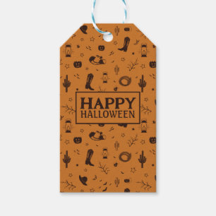 Étiquettes-cadeau heureux motif halloween