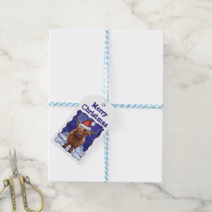 Étiquettes-cadeau Highland cow Christmas Cadeau Tags