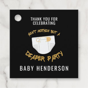 Étiquettes Cadeau Hip Hop Fête de Lange Remerciements