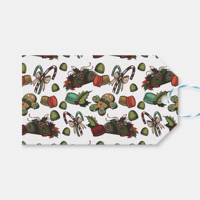 Étiquettes-cadeau Holiday Sweets (Devant (Horizontal))