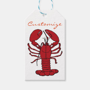Étiquettes-cadeau Homard rouge Thunder_Cove du Maine