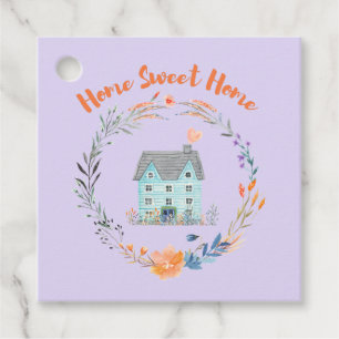 Étiquettes Cadeau Home Sweet Home Immobilier Moderne Marketing