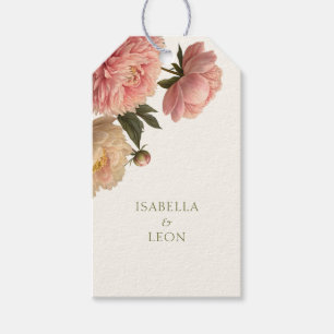 Étiquettes-cadeau Hors blanc Mariage Mariage Rose chic