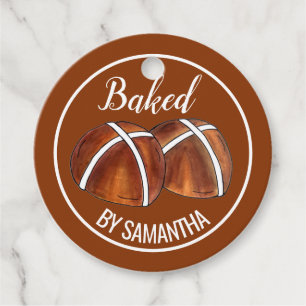 Étiquettes Cadeau Hot Cross Buns British Food Baking Pâtisserie