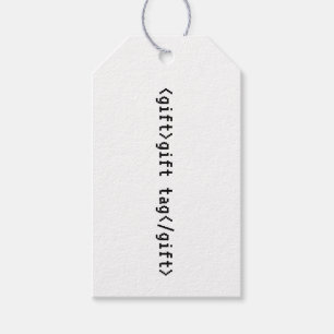 Étiquettes-cadeau HTML<gift>Étiquette Programmateur de codeur inform