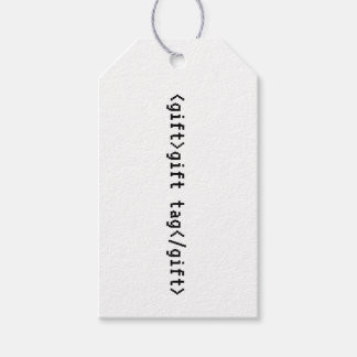 Étiquettes-cadeau HTML<gift>Étiquette Programmateur de codeur inform