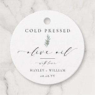 Étiquettes Cadeau Huile d'olive d'Ellesmere