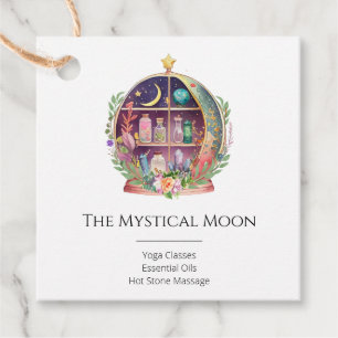 Étiquettes Cadeau Huiles Magiques Essentielles Apothécaire Yoga Crys