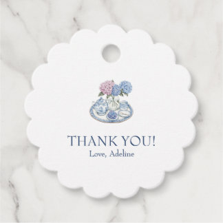 Étiquettes Cadeau Hydrangea Tea Party