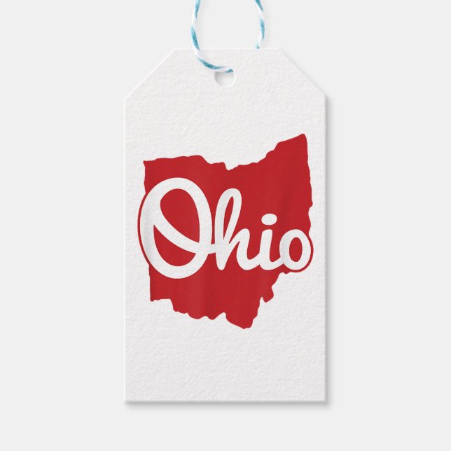 Étiquettes-cadeau I love My Ohio Home Script Ohio (Devant)