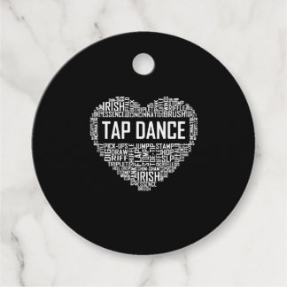 Étiquettes Cadeau I Love Tap Dance Amoureux des chiens Danser Cadeau
