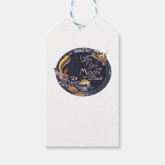 Étiquettes-cadeau I Love You To The Moon And Back Sincere Artistic D