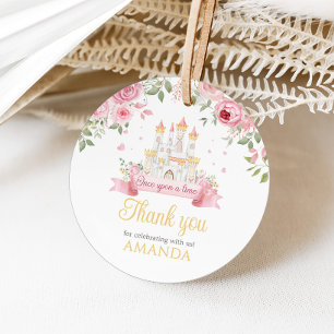 Étiquettes Cadeau Il était une fois Anniversaire Fête ronde