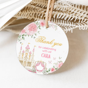Étiquettes Cadeau Il était une fois princesse fête d'anniversaire