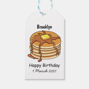 Étiquettes-cadeau Illustration de dessin animé de Pancake