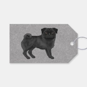 Étiquettes-cadeau Illustration de dessin animé mignon de la race de