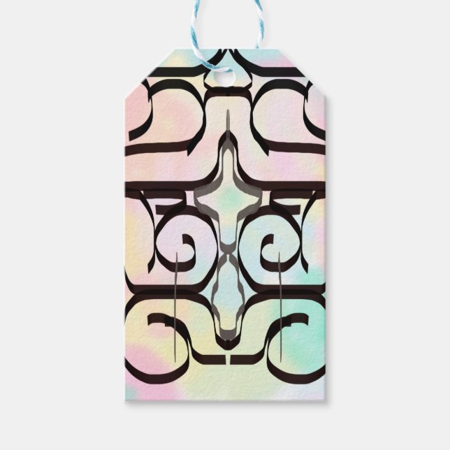 Étiquettes-cadeau illustrations de couleurs (Devant)