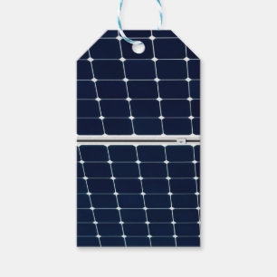 Étiquettes-cadeau Image amusante du panneau d'énergie solaire