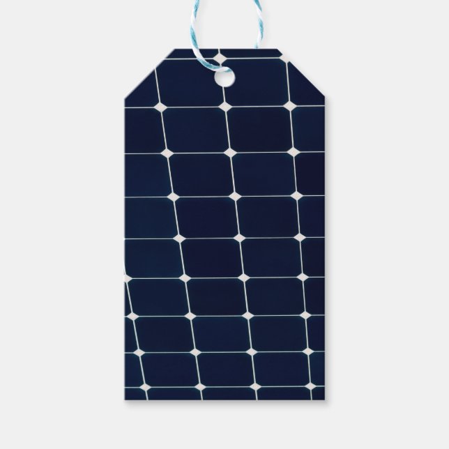 Étiquettes-cadeau Image amusante d'un panneau solaire (Devant)