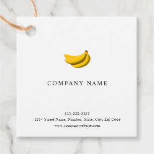 Étiquettes Cadeau Image Banana