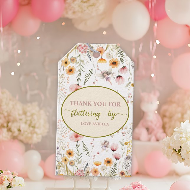 Étiquettes-cadeau Imaginaire Fairy Premier Fleur sauvage (Créateur téléchargé)