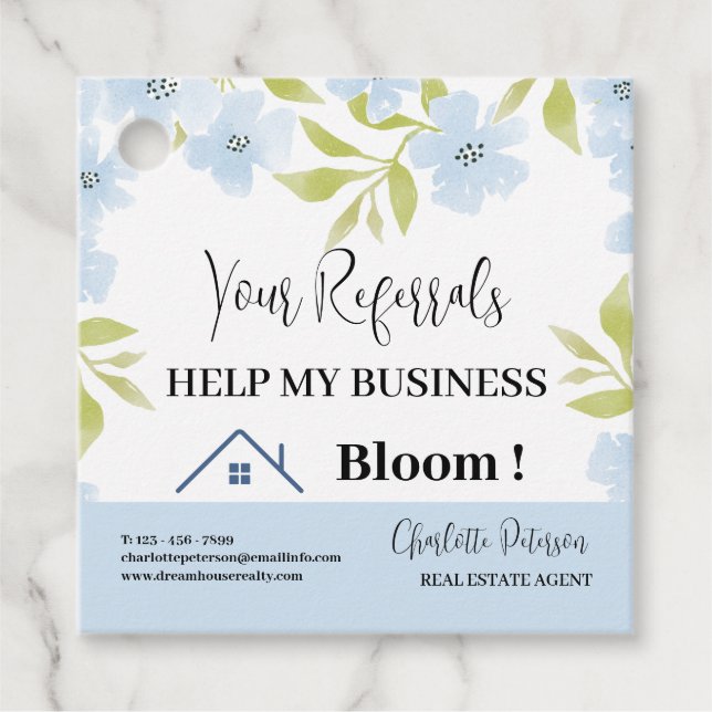 Étiquettes Cadeau Immobilier Realtor Spring Pop Par Balises Cadeaux (Devant)