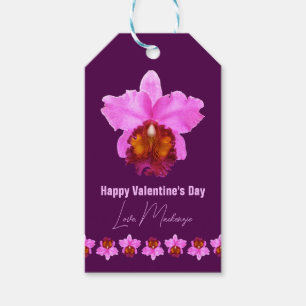 Étiquettes-cadeau Imprimez Personnalisé Cattleya Orchid Motif