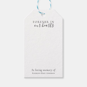 Étiquettes-cadeau In Love Memory Sympathy Funeral Memory Tree Tags