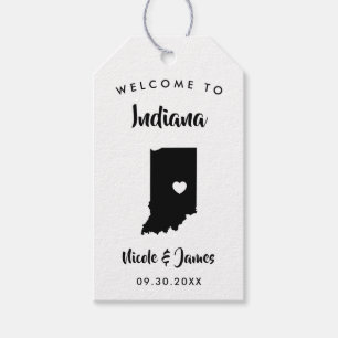 Étiquettes-cadeau Indiana Mariage Welcome Bag Tags pour Hotel Partic